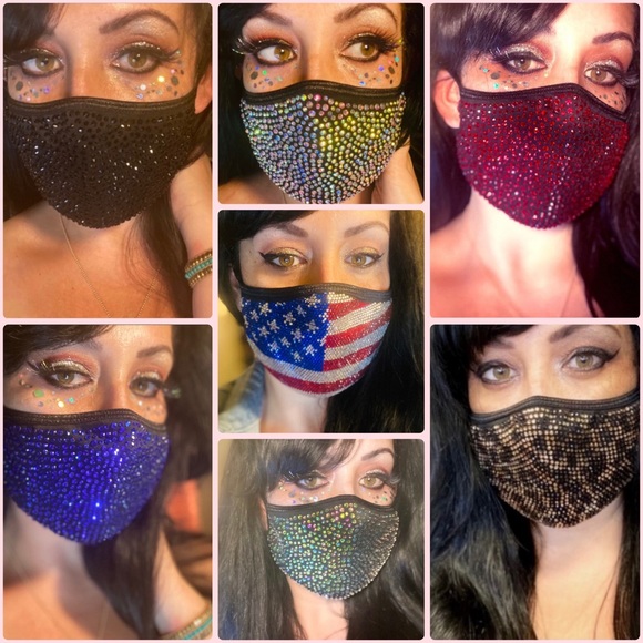 ✨ Luxury✨ Crystal Bling Face Masks - Picture 4 of 14